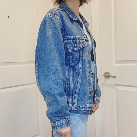 Vintage Levis Trucker Denim Jacket Mid Blue Size S - Picture 5 of 12